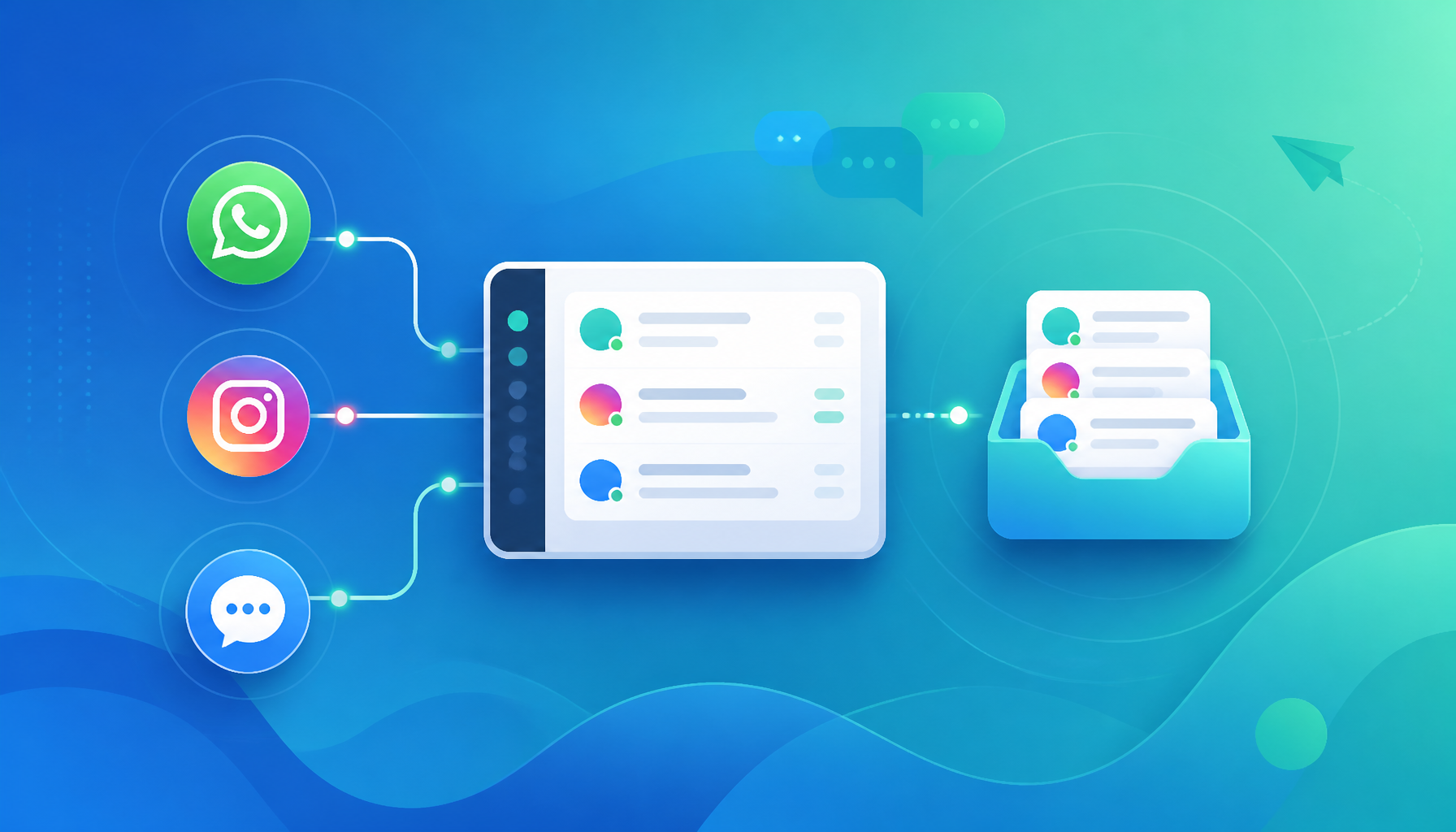 Como centralizar WhatsApp, Instagram e Webchat numa só caixa de entrada