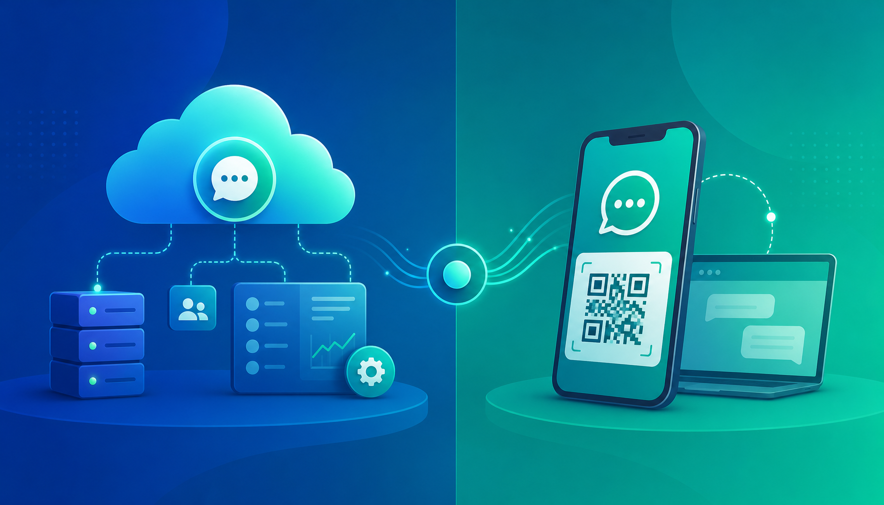 WhatsApp Cloud API Oficial vs Conexão QR Code Web: qual é melhor para escalar com estabilidade